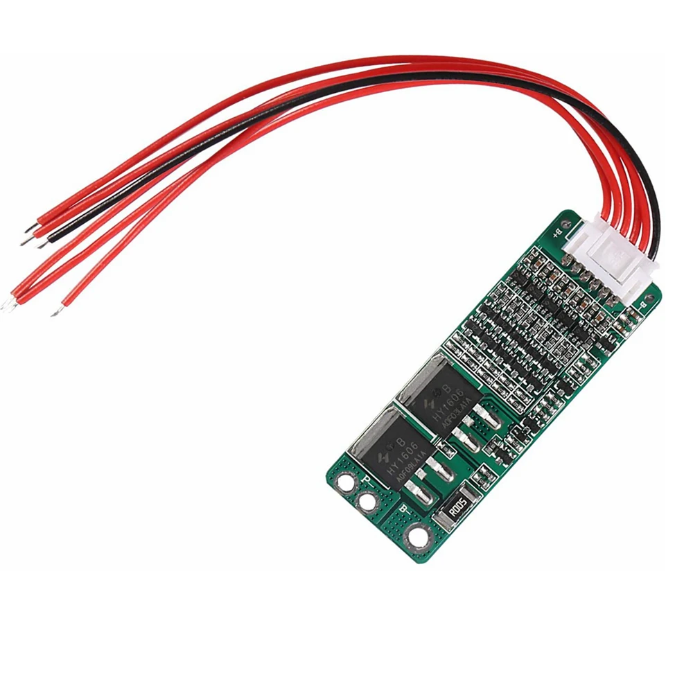 5S 15A Charger PCB BMS Protection Board for 18650 Li-ion Lithium Battery Cell Battery Charger Lipo 18V 21V with 6-core Wire