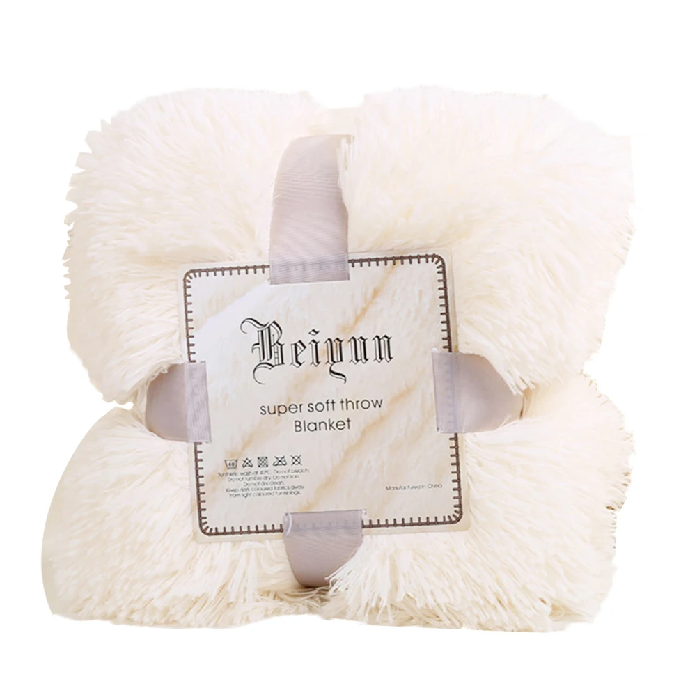 

80x120cm Household Soft Fur Throw Blanket Thicken Fluffy Shaggy Warm Bed Sofa Bedspread Bedding Sheet Cozy Blanket