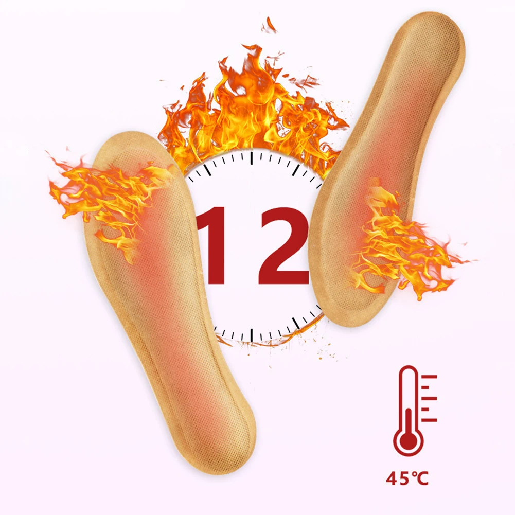 5 Pairs Self Heated Thermal Insoles For Feet Warmer Warm Insoles For Women Man Winter Sports Shoes Self-heating Shoe Pads