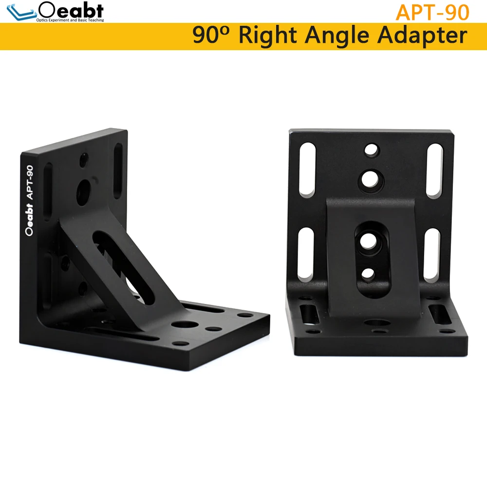 

APT-90 Right Angle Adapter 90º Mounting Plate Optical Experiment Adapter Plate Right Angle Plate 3D Optics Experiment