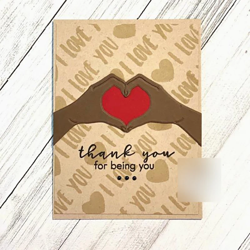 Новинка 2021 металлические штампы для вырезания вручную в форме сердца рукоделия