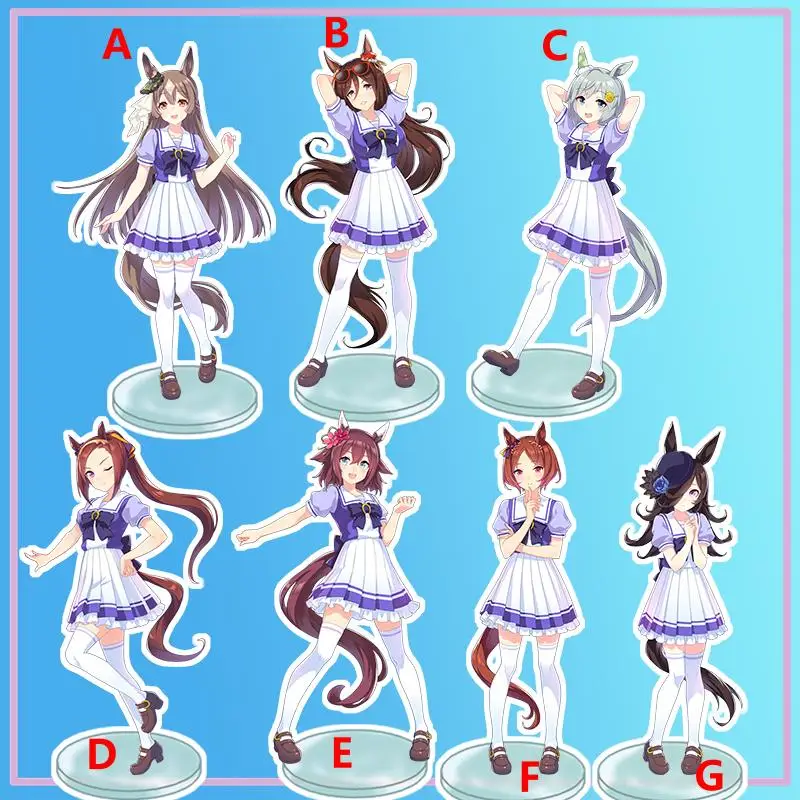 

Anime Stand Uma Musume: Pretty Derby Rice Shower Sakura Bakushin O Acrylic Figure Display Desktop Decoration 15cm