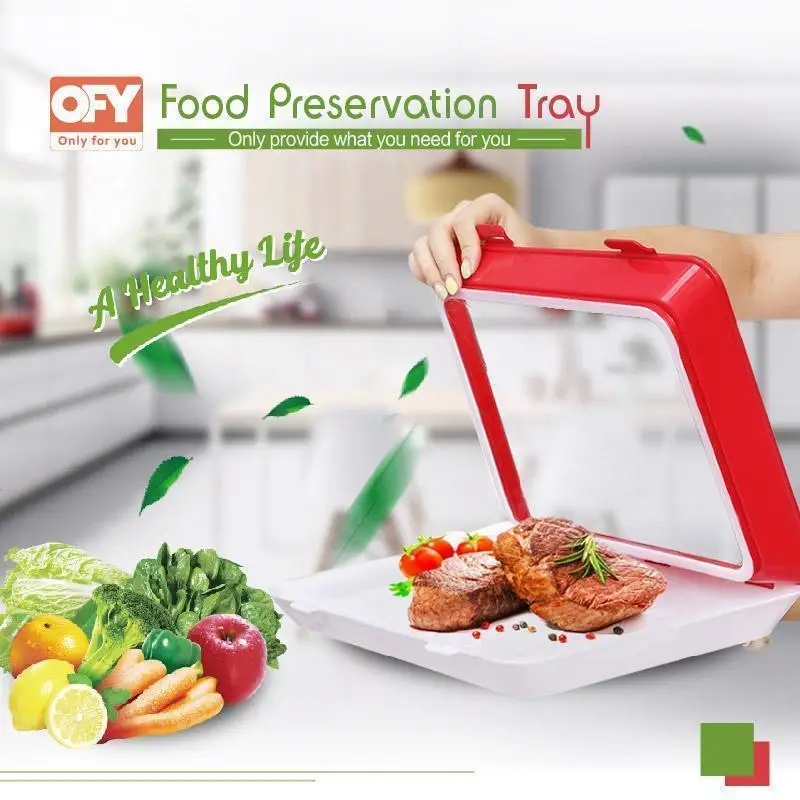 

Многоразовый креативный поднос для хранения пищевых продуктов, стрейч-пленка, пряжка, вакуумное уплотнение, лоток для сохранения свежести ...