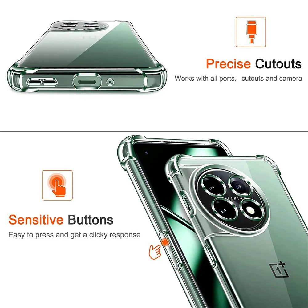 Прозрачный чехол с воздушной сумкой толщиной 1 0 мм для OnePlus 11 5G 11R 10T 10R 10 Pro 9 1+ 8 8T One