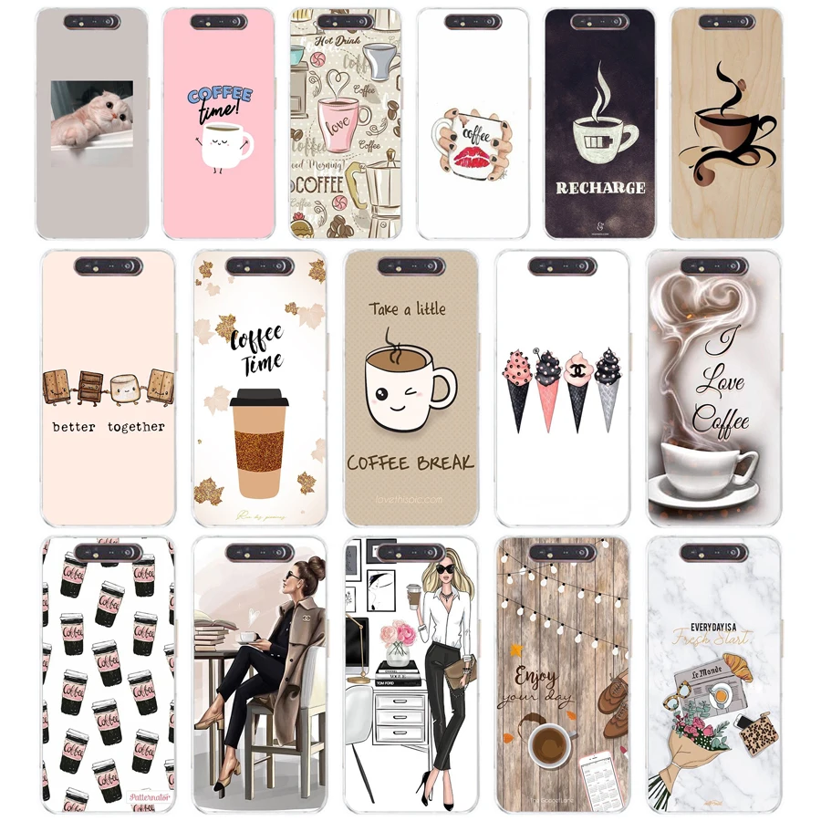 Чехол для телефона 91AA Coffee Girl, мягкий силиконовый чехол из ТПУ для Samsung Galaxy A3 2016 2017 A7 2016 A9 2018 A70 A50S A80, чехол