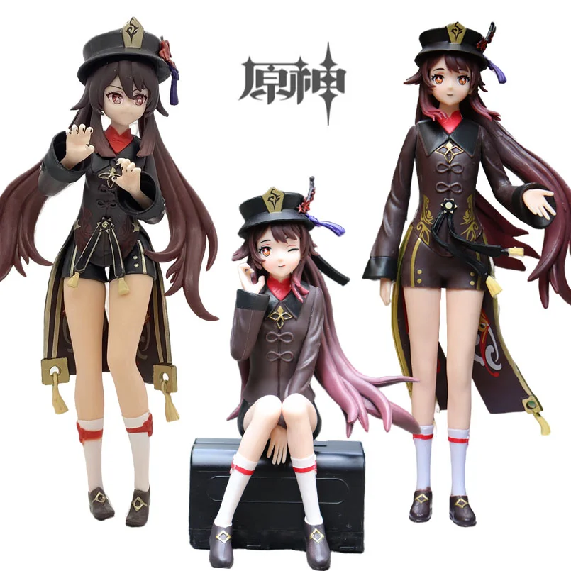 

Фигурка героя мультфильма Genshin Impact Klee Hibana Knight 20 см, Eula Klee Paimon Hu Tao, ПВХ фигурка героя, Коллекционная модель, кукла, подарки для детей