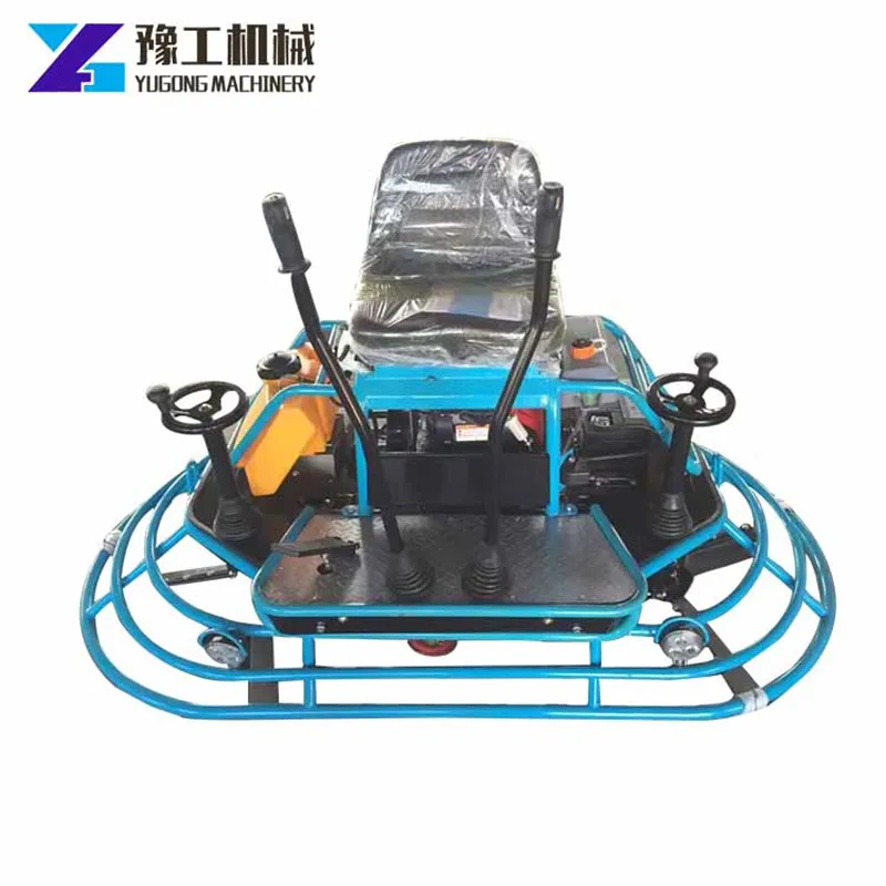 

Gasoline Ride-on Power Trowel Concrete Leveling Machine Polishing Warehouse Factory Parking Square Airport Mud Compact