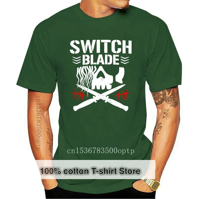 

New Mens T Shirts Fashion 2021 Switchblade Club T-Shirt NJPW 2021 Japan Switch Blade Cotton Casual Short Sleeve Shirt
