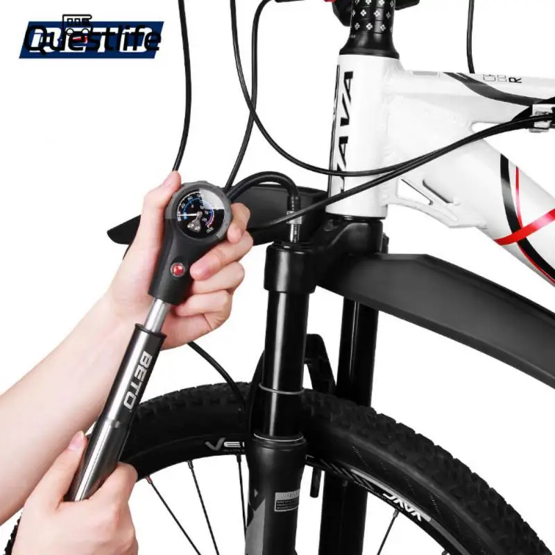 

Portable Handheld Air Cylinder 360 Degree Rotation Equipped With A Pressure Gauge Portable Pump Easy Adjustment Bicycle Pump