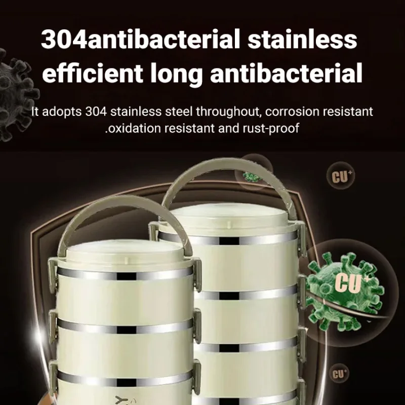 Ланч-бокс большой емкости из нержавеющей стали