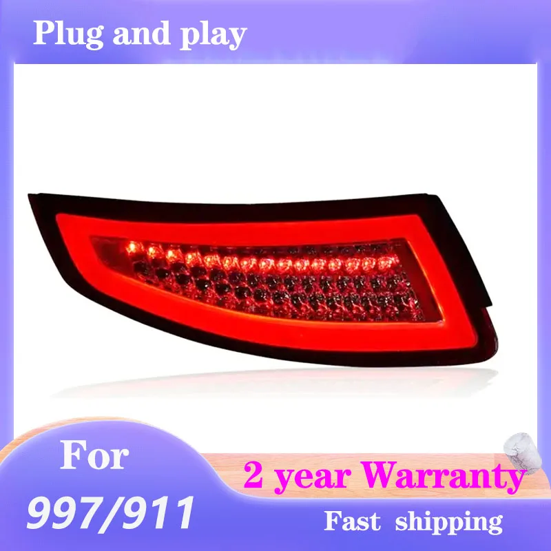 Стайлинг автомобиля для 911 2005-2009 979 задний фонарь противотуманный динамический