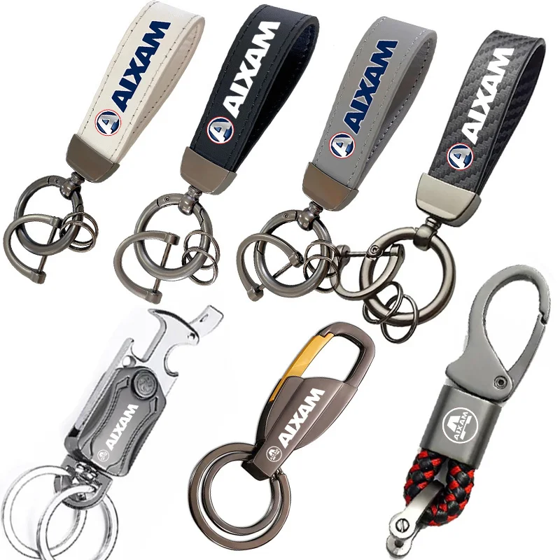 

Multifunctional leather metal keychain for aixam city s 4 6 7crossline 4 6 minauto roadline scouty r