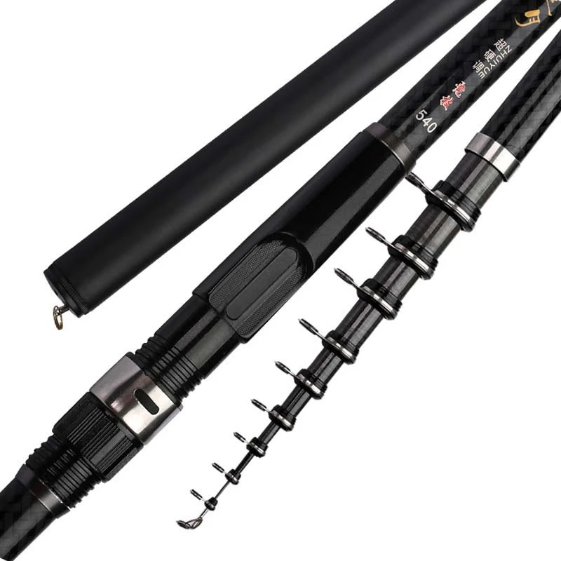 

Carbon Rock Fishing Rod 3.6m 4.5m 5.4m 6.3m 7.2m Carp Telescopic Sea Spinning Ultralight Hard