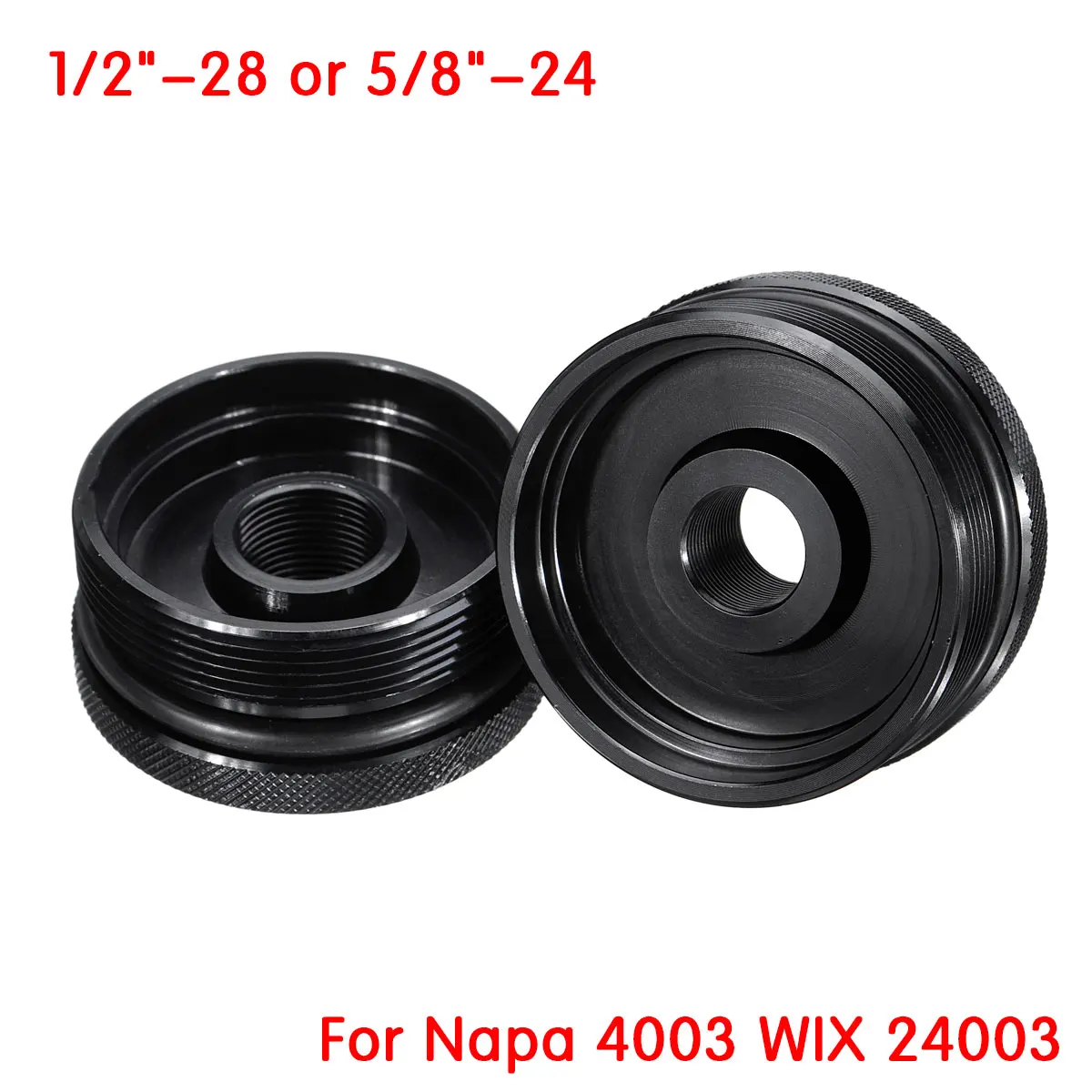 

Car Fuel Filter Cap Cover Caps FOR Napa 4003 WIX 24003 1/2"-28 & 5/8"-24 Turbo Air Filter Aluminum
