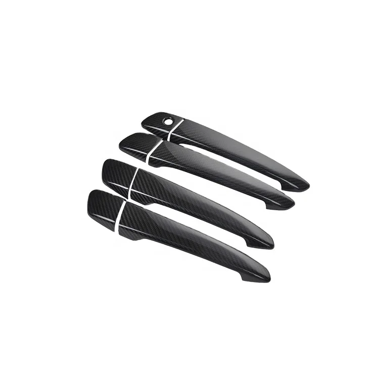 

Real Dry Carbon Fiber Auto Exterior Accessories Door Handle Cover For LEXUS ES IS GS Add on type 2015-2017