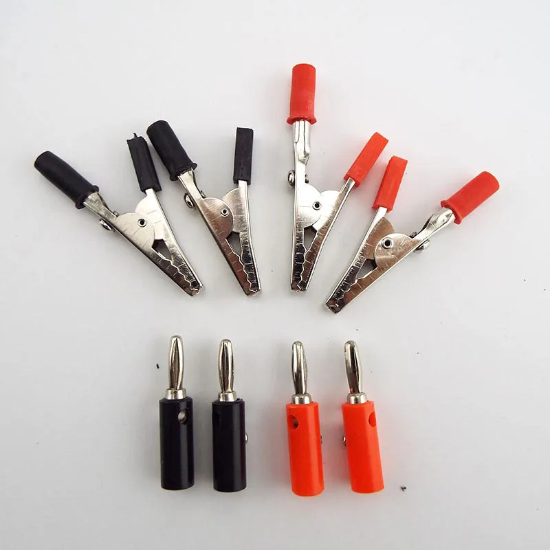 Штекер баннера 4 мм и зажим типа крокодил зонд с зажимом Электрический тестовый