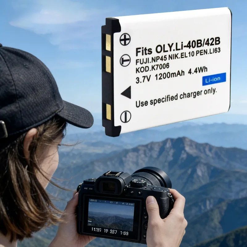 Фото Новый аккумулятор/зарядное устройство LB-012 Li-40B 1200 мАч 3.7В для камер Kodak Pixpro FZ55 FZ53 FZ52 FZ51 X52 CZ52 FZS50 K7006 M5370 M5350 M215. №3