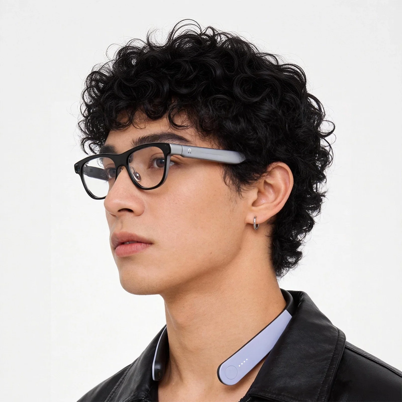 Фото Для Rokid, RayNeoV3/X3, INMO Air3/Go2, Meizu Smart Glasses: портативное зарядное устройство, быстрая зарядка, зарядное кольцо на шею, длительное время автономной работы. №5