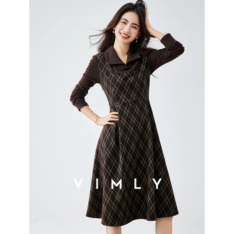 Женские платья VIMLY Mock  из спандекса