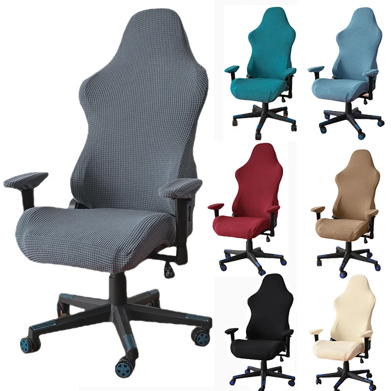 Cover Polar Fleece Elastic Gaming Chairs Cover Racing Armcha