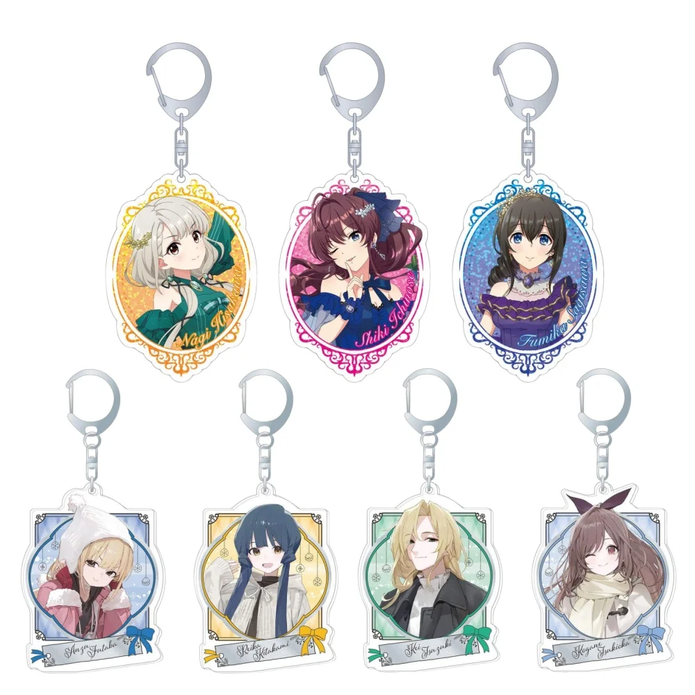 Фото Loen аниме периферийный магазин THE IDOLM@STER Золушка для девочек Shiki Fumika Nagi Miki Hoshii акриловый брелок-подвеска подарки около 6 см №1