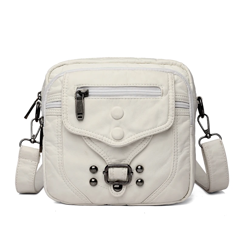 Женская винтажная кожаная сумка через плечо