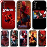 spiderman marvel avengers for xiaomi redmi note 8t phone case 6 3 inch soft silicon coque cover black funda comics thor