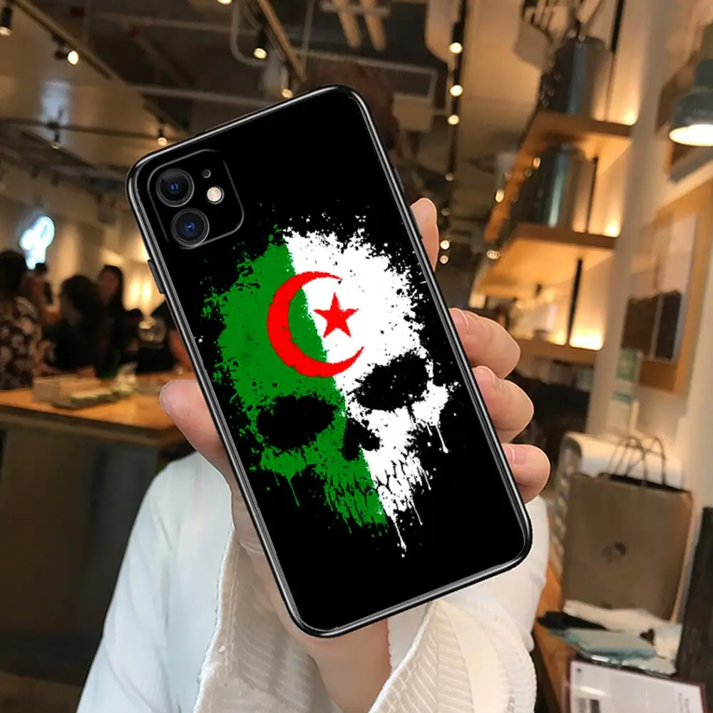 Чехлы с флагом Алжира для телефонов iphone 13 Pro Max Чехол 12 11 8 PLUS 7PLUS 6S XR X XS 6 mini se