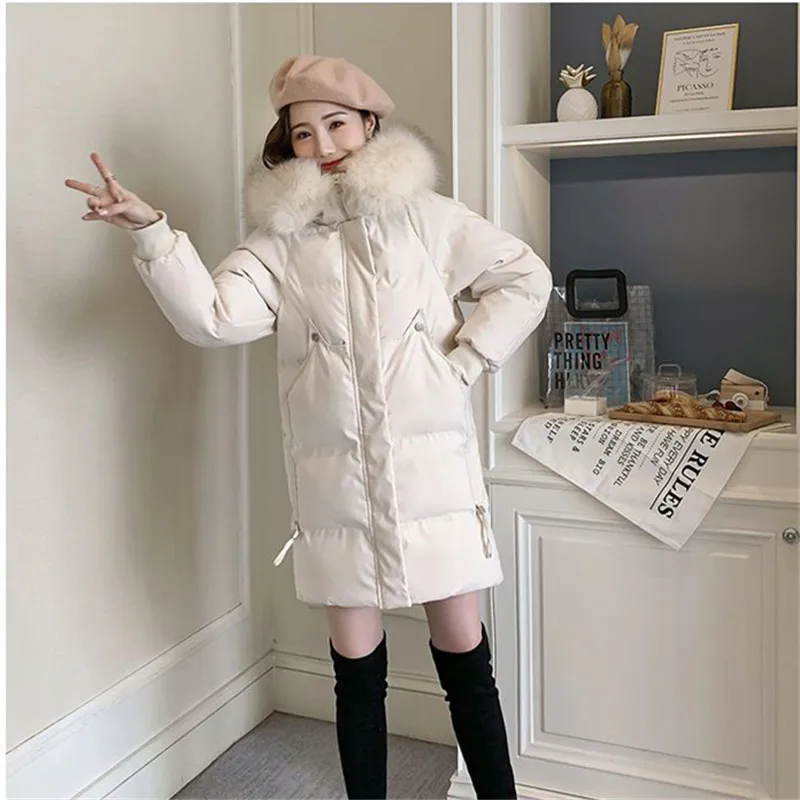 2024 новые зимние парки пуховая хлопковая куртка женская модная длинная стеганая с
