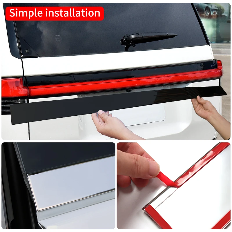 Для Лексус GX550 GX550h 2024 2025 Задняя дверь Украшение Яркая полоска For Lexus Экстерьер