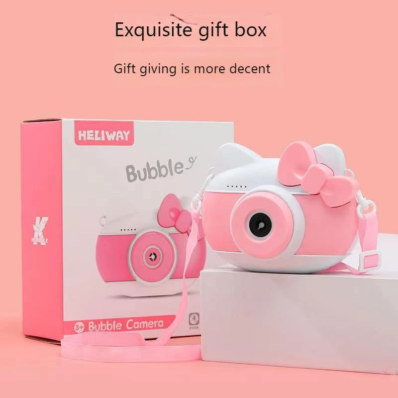

Pig bubble machine stall night market toys children cartoon fully automatic bubble blowing camera bubble toys