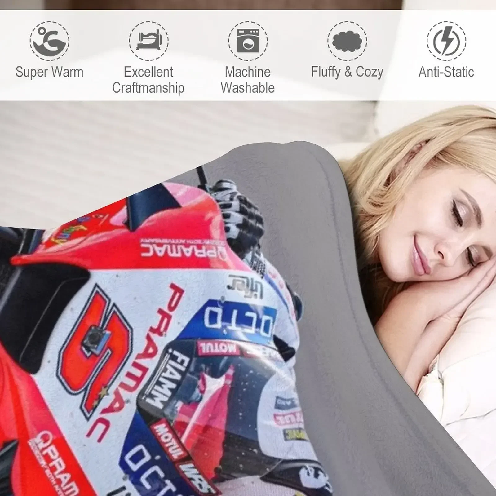 Одеяло Johann Zarco Shaggy Luxury St Одеяла