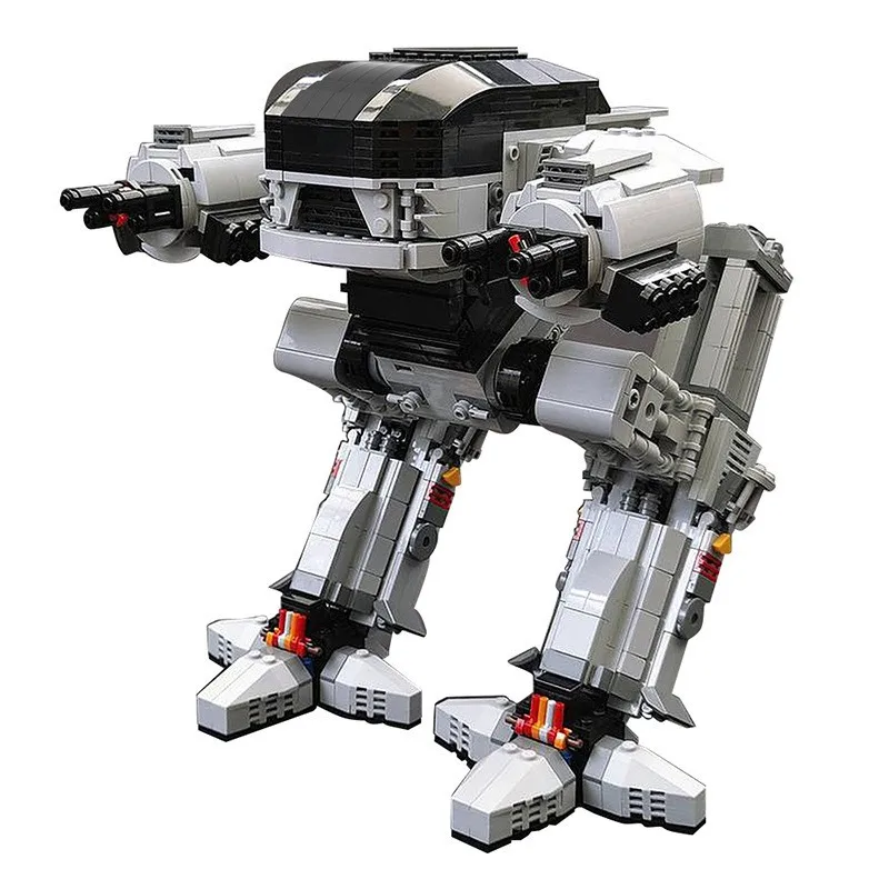 Фото Классические научные фильмы MOC ED-209 Полиции Модель робота для органов Меха Набор строительных блоков DIY Головоломка Игрушка в подарок №3