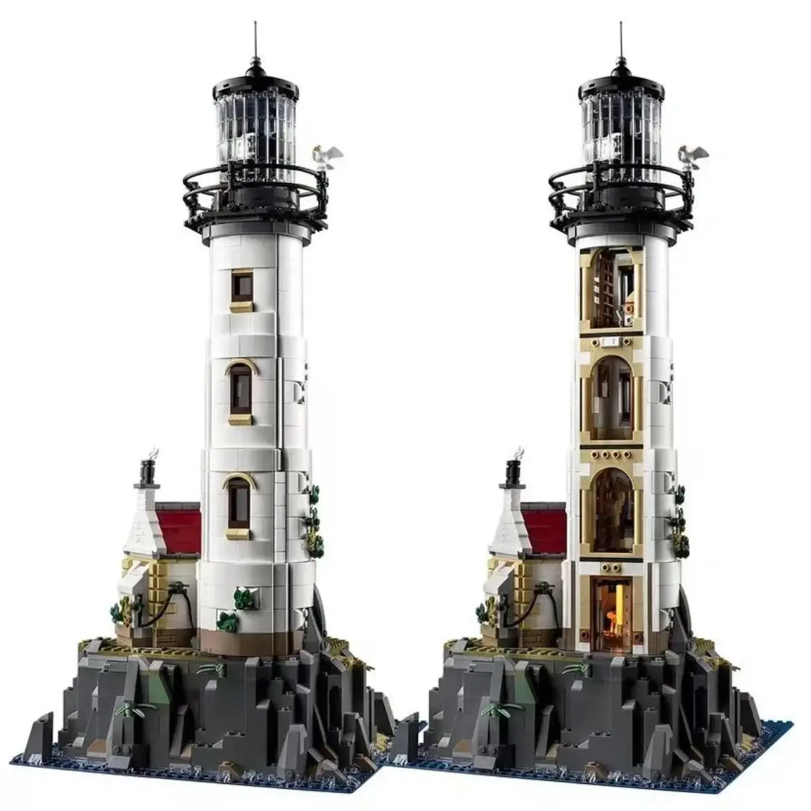 

2022 New Motorised Lighthouse 21335 2065 Pieces Assembled Technical Ideas Building Block Kit Children Educational Toy Gift