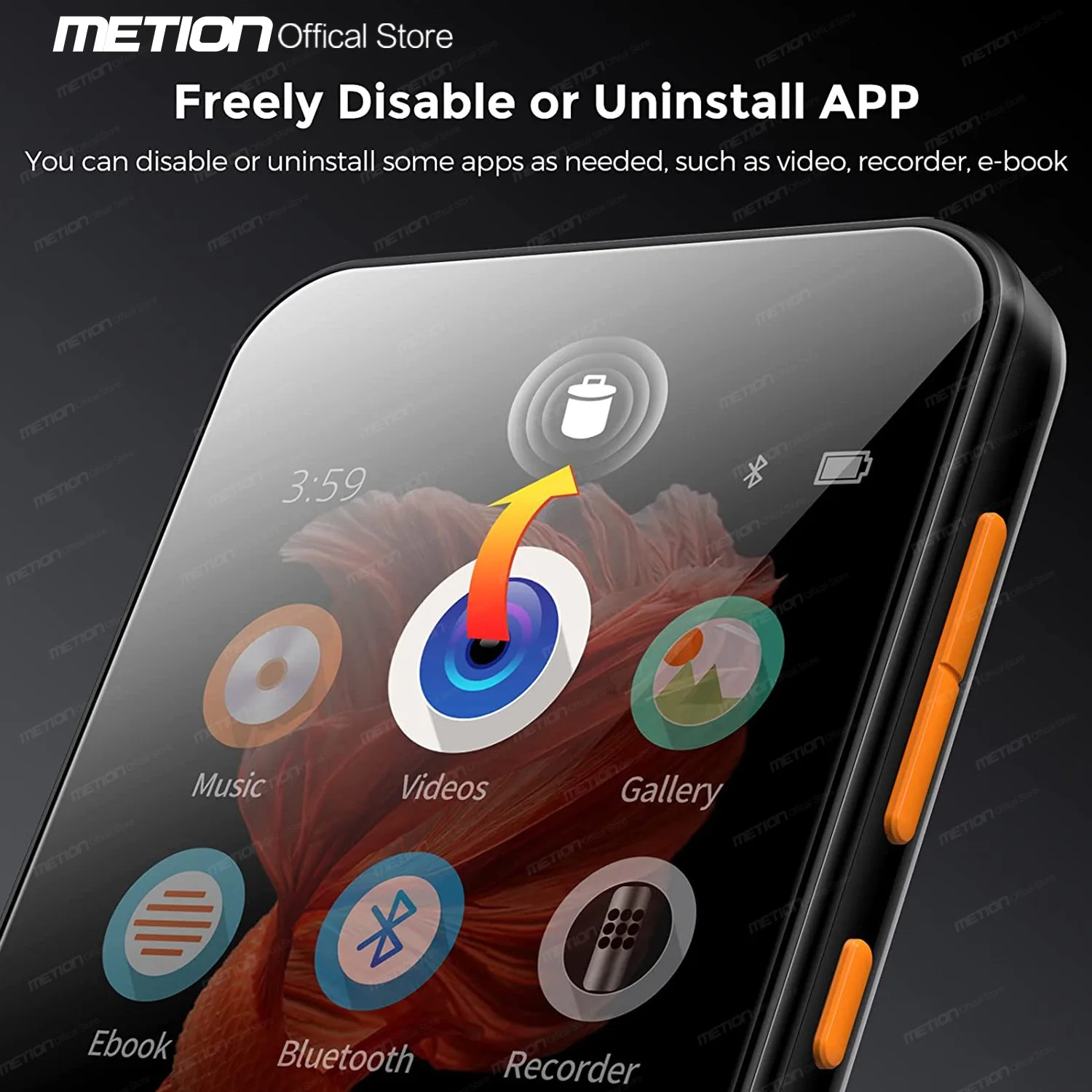 Высококачественный MP3-плеер с Bluetooth 4-дюймовый полноразмерный сенсорный экран