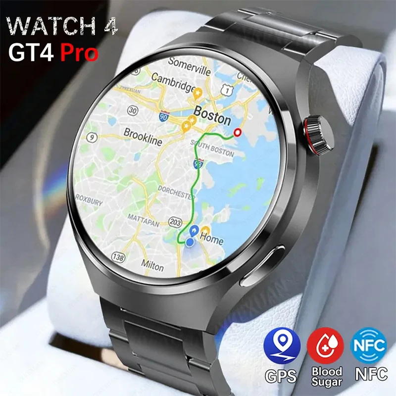 

Новинка мужские умные часы с GPS ДЛЯ Huawei GT4 Pro 360*360 HD экран пульсометр Bluetooth звонки NFC IP68 Водонепроницаемые Смарт-часы с сахаром в крови