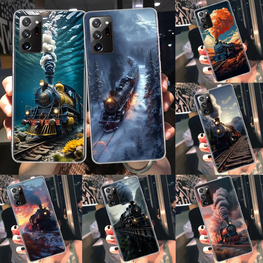 Чехол для телефона с паровым шлейфом Galaxy Samsung A02S A03S A04S A05S A15 A25 A35 A55 A9 A8 A7 A6 J8 J6 J4 Plus S7