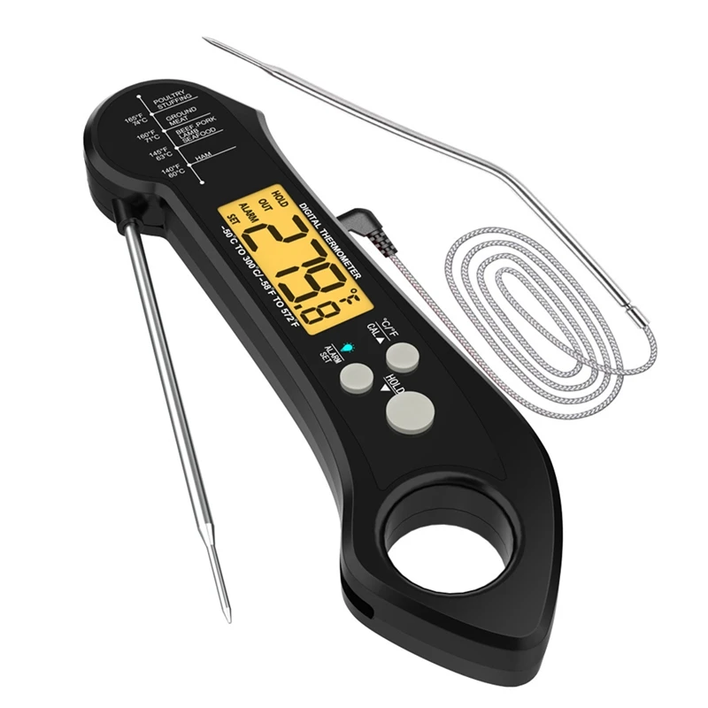 

AT69 -Kitchen Thermometer, Meat Thermometer Digital Waterproof Roasting Thermometer For Grill, Kitchen And Outdoor