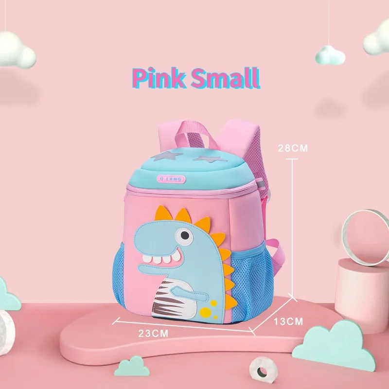New Children Kindergarten Proschool Schoolbags Cute Primary Girl Boy Cartoon Dinosaur Bucket Backpacks Kids Anti Lost Bags Hot