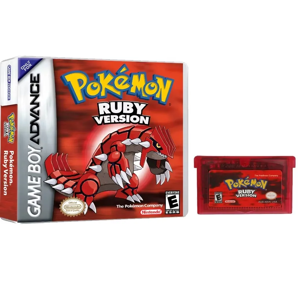 Фото Игровая карта Pokemon, английский язык, изумрудный сапфир, серия GB NDSL GBC GBA GBM SP Ruby Firered, видеокартридж, игровая карта для консоли №4