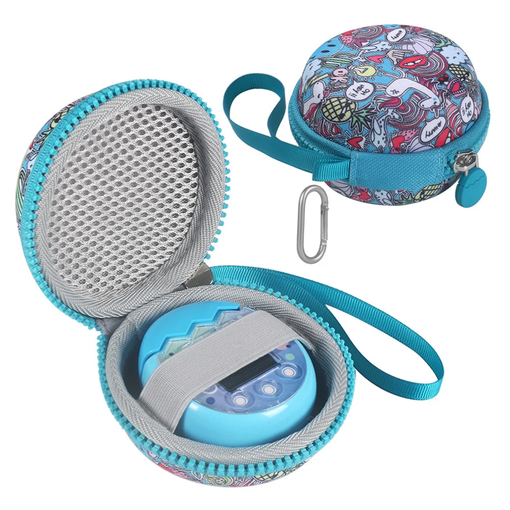 

Protective Carrying Case for Tamagotchi Pix Virtual Electronic Digital Pets Travel Bag with Carabiner Hand Strap EVA Storage Bag