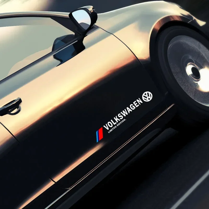 2 шт. наклейка на боковую дверь автомобиля декоративная эмблема для VW Volkswagen R Rline