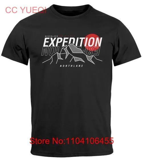 Мужская футболка для улицы горы пешего туризма любителей природы экспедиции