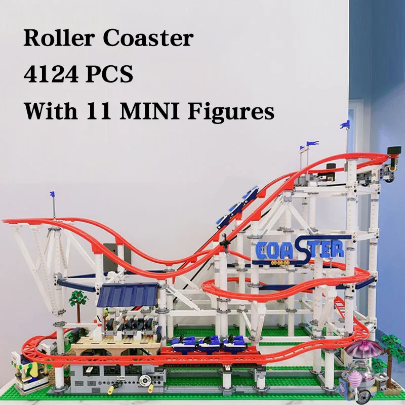 

Big Roller Coaster Model Fairground Building Blocks Bricks Compatible 10261 15039 65688 Children Birthday Christmas Gift Toy