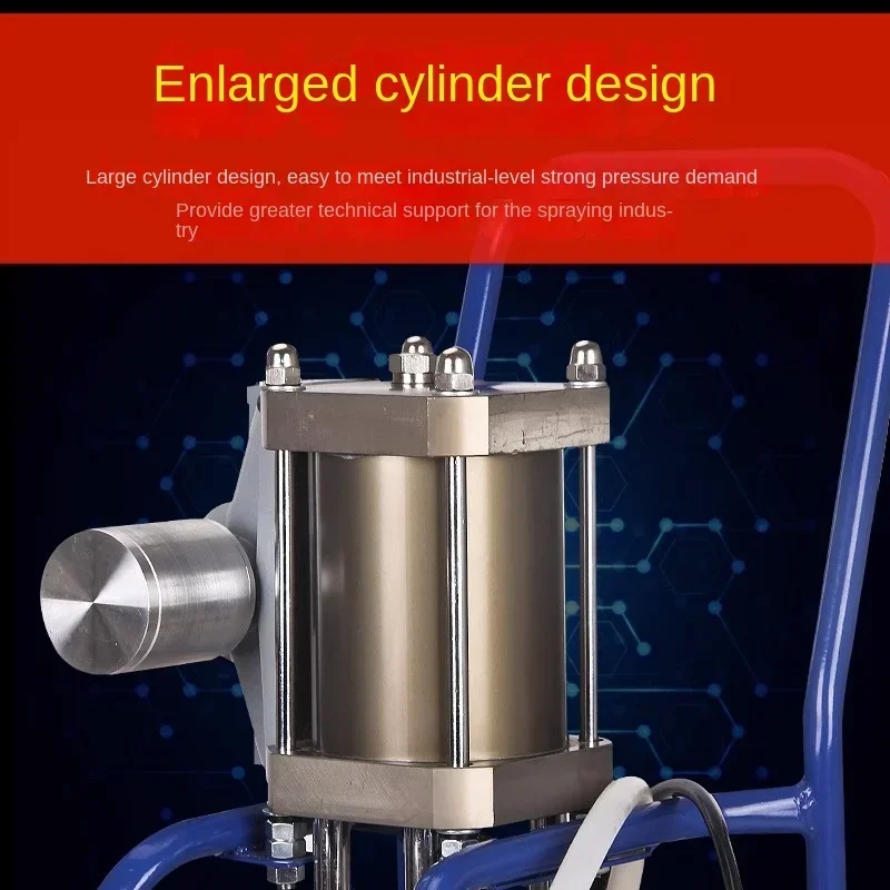 Пневматическая машина для безвоздушного распыления высокого давления краски