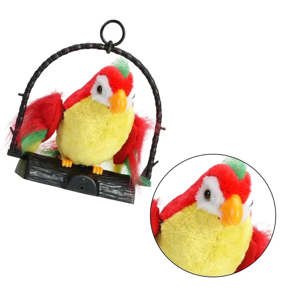 

Talking Parrot Toys, Record Repeats Bird Electronic Bird Plush Parrot Toys Speaking Stuffed Waving Plush Interactive Toys for