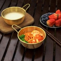 2pcs 304 stainless steel snow bowl picnic camping tableware can be hung bowl with handle camping dual purpose bowl