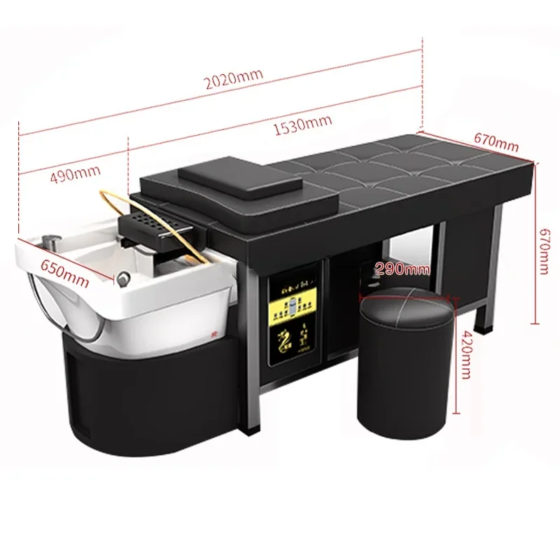 Японская кровать для шампуня головы спа цифровой дисплей постоянная температура