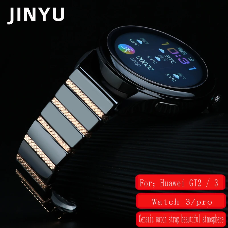

Ремешок керамический для наручных часов Huawei Ticwatch, модный браслет для женщин и мужчин, 14 мм 15 16 17 18 мм 20 мм 22 мм