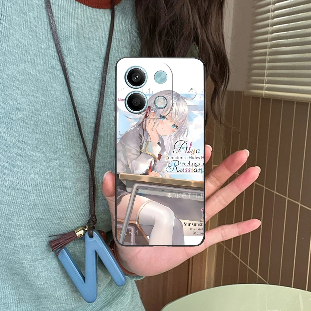 Чехол для мобильного телефона Alya San Aarya Xiaomi Redmi Note 13 12 11 10 9 8 7 6 S A Pro Lite Plus 5G черный